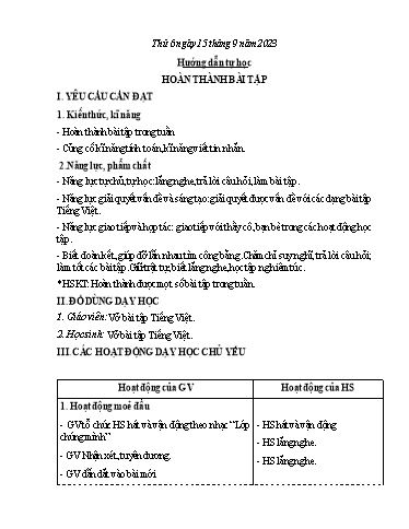 Kế hoạch bài dạy Hoạt động trải nghiệm 3 - Tuần 2 - Bài: Nét riêng của mỗi người - Năm học 2023-2024 - Nguyễn Thị Trinh