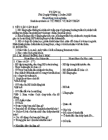 Kế hoạch bài dạy Tiếng Việt 3 - Bài: Luyện tập mở rộng vốn từ về bạn trong nhà, so sánh - Năm học 2023-2024 - Bạch Thị Hải Yến