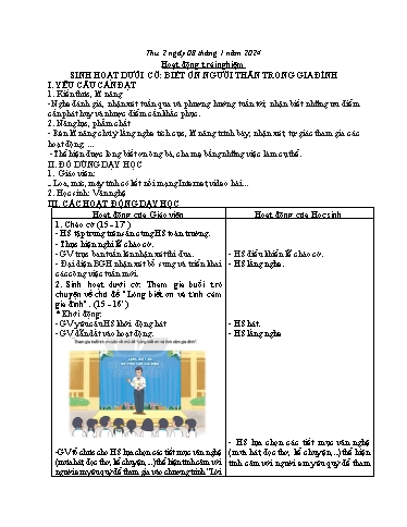 Kế hoạch bài dạy Tiếng Việt 3 - Bài: Ôn tập và đánh giá cuối học kì 1 (Tiết 6) - Năm học 2023-2024 - Bạch Thị Hải Yến