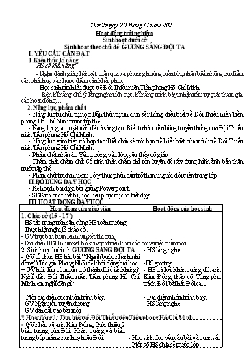 Kế hoạch bài dạy Tiếng Việt + Toán 3 - Tuần 12 (Thứ 2-4) - Năm học 2023-2024 - Hoàng Thị Dung