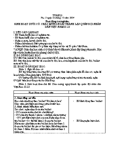 Kế hoạch bài dạy Tiếng Việt + Toán 3 - Tuần 15 - Năm học 2024-2025 - Bạch Thị Hải Yến