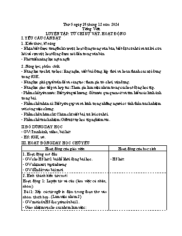 Kế hoạch bài dạy Tiếng Việt + Toán 3 - Tuần 16 (Thứ 5+6)- Năm học 2024-2025 - Hoàng Thị Dung