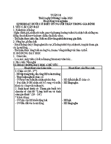Kế hoạch bài dạy Tiếng Việt + Toán 3 - Tuần 18 (Thứ 2-4) - Năm học 2024-2025 - Hoàng Thị Huệ