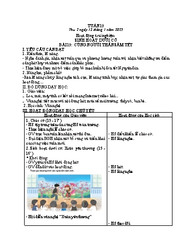 Kế hoạch bài dạy Tiếng Việt + Toán 3 - Tuần 19 - Năm học 2024-2025 - Bạch Thị Hải Yến