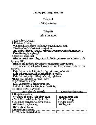 Kế hoạch bài dạy Tiếng Việt + Toán 3 - Tuần 19 (Thứ 5+6) - Năm học 2023-2024 - Bạch Thị Hải Yến