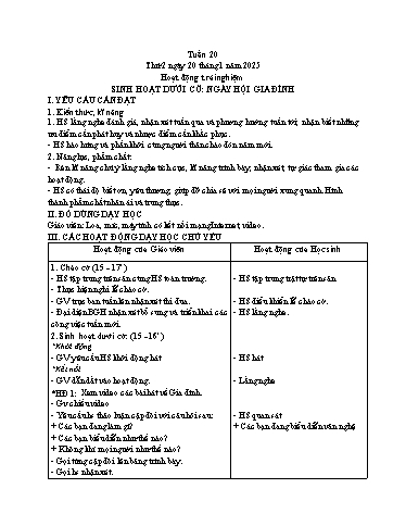 Kế hoạch bài dạy Tiếng Việt + Toán 3 - Tuần 20 - Năm học 2024-2025 - Bạch Thị Hải Yến