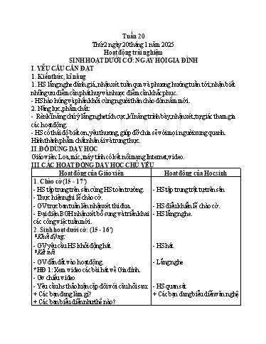 Kế hoạch bài dạy Tiếng Việt + Toán 3 - Tuần 20 (Thứ 2-4) - Năm học 2024-2025 - Hoàng Thị Huệ