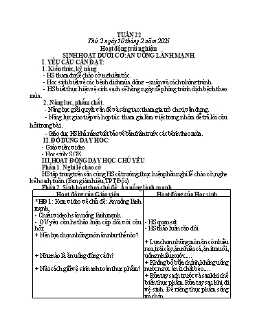 Kế hoạch bài dạy Tiếng Việt + Toán 3 - Tuần 22 (Thứ 2-4) - Năm học 2024-2025 - Hoàng Thị Huệ