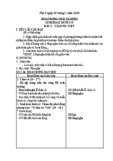 Kế hoạch bài dạy Tiếng Việt + Toán 3 - Tuần 22 (Thứ 2-4) - Năm học 2023-2024 - Bạch Thị Hải Yến