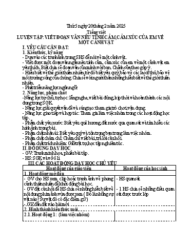 Kế hoạch bài dạy Tiếng Việt + Toán 3 - Tuần 23 (Thứ 5+6) - Năm học 2024-2025 - Nguyễn Thị Mỹ Linh