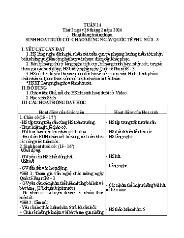 Kế hoạch bài dạy Tiếng Việt + Toán 3 - Tuần 24 (Thứ 2-4) - Năm học 2023-2024 - Bạch Thị Hải Yến