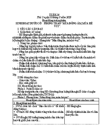 Kế hoạch bài dạy Tiếng Việt + Toán 3 - Tuần 26 - Năm học 2024-2025 - Bạch Thị Hải Yến