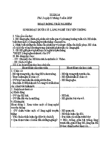 Kế hoạch bài dạy Tiếng Việt + Toán 3 - Tuần 26 (Thứ 2-4) - Năm học 2023-2024 - Bạch Thị Hải Yến