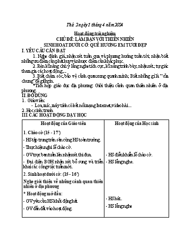 Kế hoạch bài dạy Tiếng Việt + Toán 3 - Tuần 29 (Thứ 2-4) - Năm học 2023-2024 - Hoàng Thị Dung