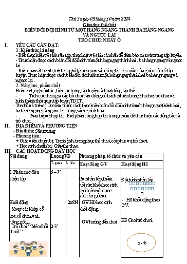 Kế hoạch bài dạy Tiếng Việt + Toán 3 - Tuần 4 (Thứ 5+6)- Năm học 2024-2025 - Hoàng Thị Dung