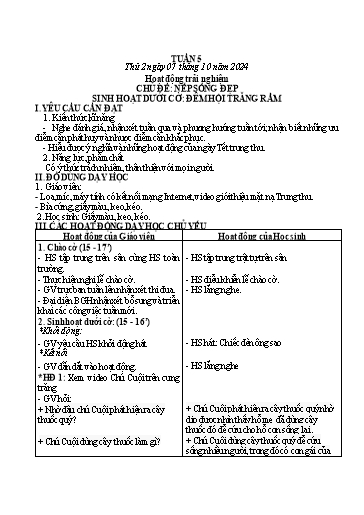 Kế hoạch bài dạy Tiếng Việt + Toán 3 - Tuần 5 (Thứ 2-4) - Năm học 2024-2025 - Hoàng Thị Huệ