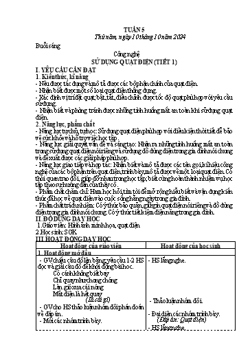 Kế hoạch bài dạy Tiếng Việt + Toán 3 - Tuần 5 (Thứ 5+6) - Năm học 2024-2025 - Nguyễn Thị Nguyệt