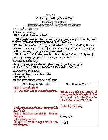 Kế hoạch bài dạy Tiếng Việt + Toán 3 - Tuần 6 - Năm học 2024-2025 - Bạch Thị Hải Yến