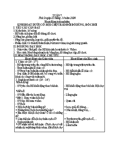 Kế hoạch bài dạy Tiếng Việt + Toán 3 - Tuần 7 - Năm học 2024-2025 - Bạch Thị Hải Yến
