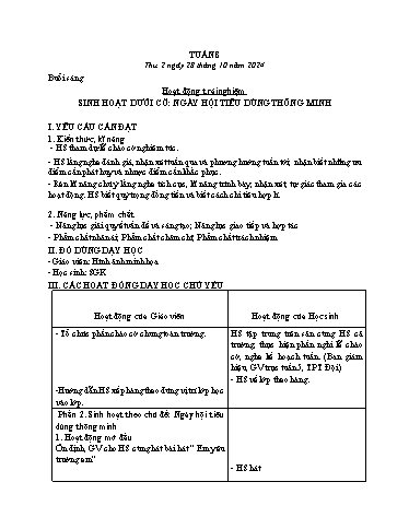 Kế hoạch bài dạy Tiếng Việt + Toán 3 - Tuần 8 - Năm học 2024-2025 - Bạch Thị Hải Yến