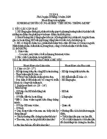 Kế hoạch bài dạy Tiếng Việt + Toán 3 - Tuần 8 (Thứ 2-4) - Năm học 2024-2025 - Hoàng Thị Huệ