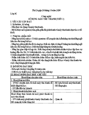 Kế hoạch bài dạy Tiếng Việt + Toán 3 - Tuần 8 (Thứ 2-4) - Năm học 2024-2025 - Nguyễn Thị Mỹ Linh