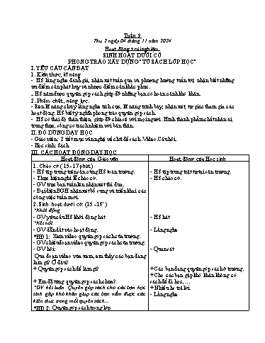 Kế hoạch bài dạy Tiếng Việt + Toán 3 - Tuần 9 - Năm học 2024-2025 - Bạch Thị Hải Yến