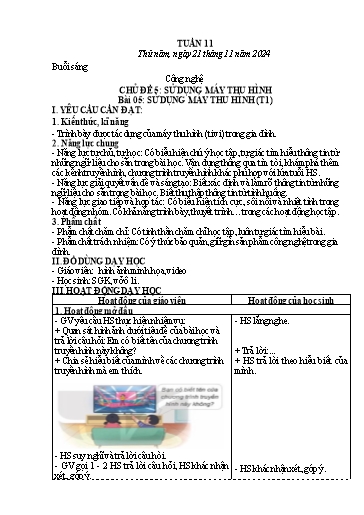 Kế hoạch bài dạy Tiếng Việt + Toán Lớp 3 - Tuần 1 (Thứ 5+6) - Năm học 2024-2025 - Nguyễn Thị Nguyệt