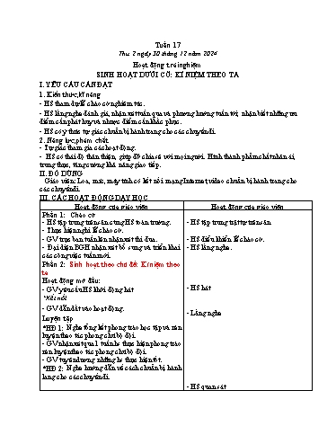 Kế hoạch bài dạy Tiếng Việt + Toán Lớp 3 - Tuần 17 - Năm học 2024-2025 - Bạch Thị Hải Yến