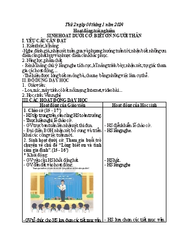 Kế hoạch bài dạy Toán + Tiếng Việt 3 - Tuần 19 (Thứ 2-4) - Năm học 2023-2024 - Hoàng Thị Dung