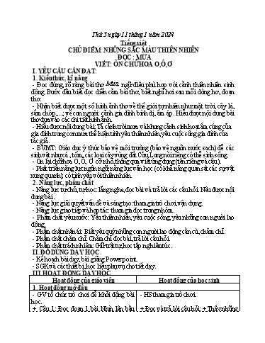 Kế hoạch bài dạy Toán + Tiếng Việt 3 - Tuần 19 (Thứ 5+6) - Năm học 2023-2024 - Hoàng Thị Dung