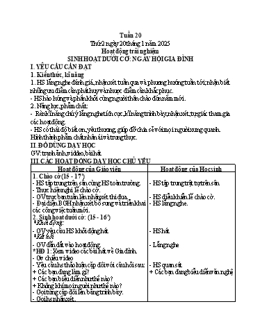 Kế hoạch bài dạy Toán + Tiếng Việt 3 - Tuần 20 (Thứ 2-4) - Năm học 2024-2025 - Hoàng Thị Dung