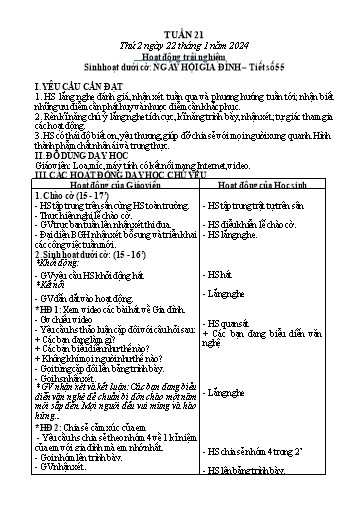 Kế hoạch bài dạy Toán + Tiếng Việt 3 - Tuần 21 (Thứ 2-4) - Năm học 2023-2024 - Trần Thị Hương
