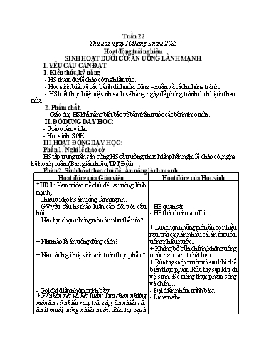 Kế hoạch bài dạy Toán + Tiếng Việt 3 - Tuần 22 (Thứ 2-34) - Năm học 2024-2025 - Hoàng Thị Dung