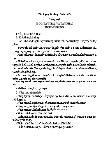 Kế hoạch bài dạy Toán + Tiếng Việt 3 - Tuần 24 (Thứ 5+6) - Năm học 2023-2024 - Hoàng Thị Dung