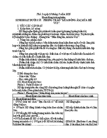 Kế hoạch bài dạy Toán + Tiếng Việt 3 - Tuần 26  (Thứ 2-4) - Năm học 2024-2025 - Hoàng Thị Dung