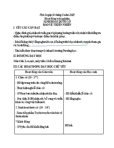 Kế hoạch bài dạy Toán + Tiếng Việt 3 - Tuần 29 - Năm học 2024-2025 - Hoàng Thị Dung