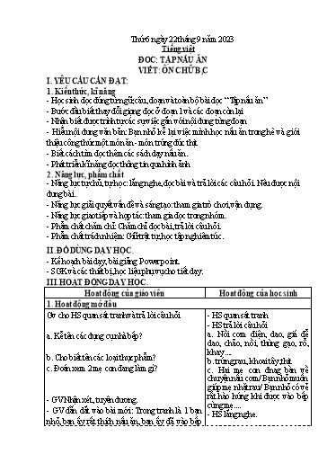 Kế hoạch bài dạy Toán + Tiếng Việt 3 - Tuần 3 (Thứ 6) - Năm học 2023-2024 - Trần Thị Hương