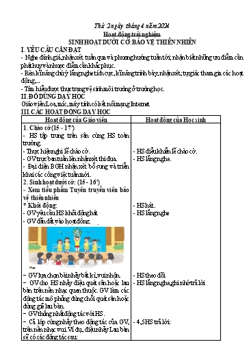 Kế hoạch bài dạy Toán + Tiếng Việt 3 - Tuần 30 (Thứ 2-4) - Năm học 2023-2024 - Hoàng Thị Dung