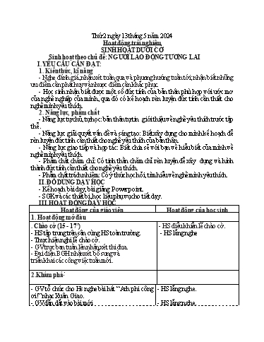 Kế hoạch bài dạy Toán + Tiếng Việt 3 - Tuần 35 (Thứ 2-4) - Năm học 2023-2024 - Hoàng Thị Dung