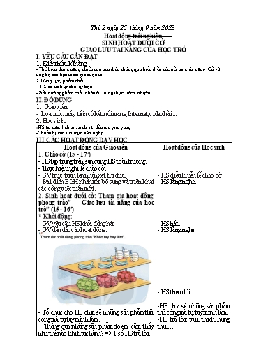 Kế hoạch bài dạy Toán + Tiếng Việt 3 - Tuần 4 (Thứ 2-4) - Năm học 2023-2024 - Trần Thị Hương