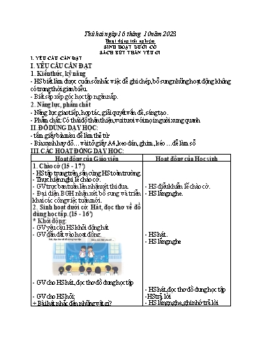 Kế hoạch bài dạy Toán + Tiếng Việt 3 - Tuần 7 - Năm học 2023-2024 - Hoàng Thị Dung