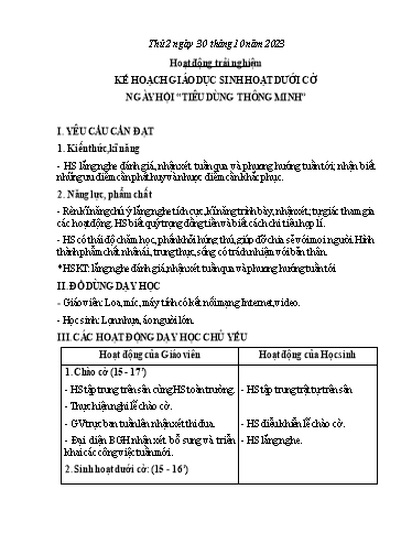Kế hoạch bài dạy Toán + Tiếng Việt 3 - Tuần 9 (Thứ 2-4) - Năm học 2023-2024 - Trần Thị Hương