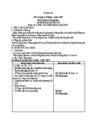 Kế hoạch bài dạy Toán + Tiếng Việt Lớp 3 - Tuần 19 (Thứ 2-4) - Năm học 2024-2025 - Hoàng Thị Dung