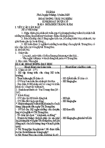 Kế hoạch bài dạy Toán + Tiếng Việt - Tuần 6 (Thứ 2-4) - Năm học 2023-2024 - Trần Thị Hương