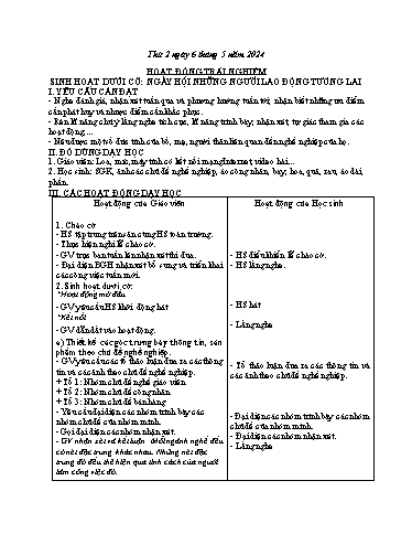 Kế hoạch bài dạy Tự nhiên xã hội 3 - Bài 27: Thời tiết luôn thay đổi (Tiết 30 - Năm học 2023-2024 - Bạch Thị Hải Yến